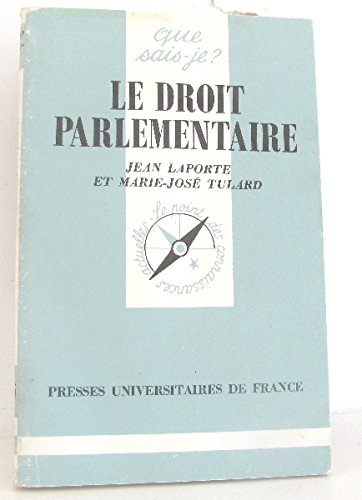 Le Droit parlementaire
