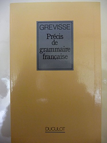 précis de grammaire francaise