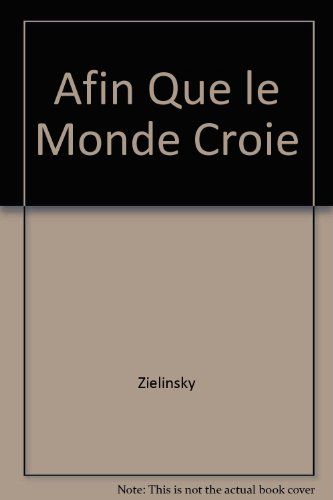Afin que le monde croie... : méditations d'un croyant orthodoxe à propos du livre du cardinal Ratzin