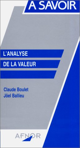 l'analyse de la valeur