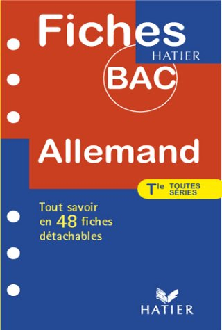 fiches bac allemand, terminales toutes séries