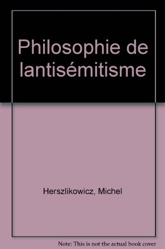philosophie de l'antisémitisme