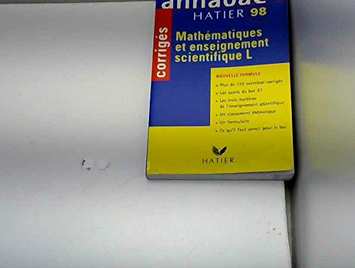 mathematiques et enseignement scientifique terminale l. corrigés