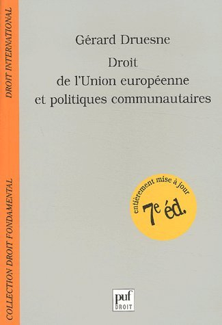 droit de l'union européenne et politiques communautaires