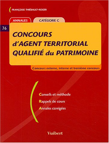 concours d'agent territorial qualifié du patrimoine