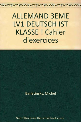 Allemand 3e LVI : cahier d'exercices