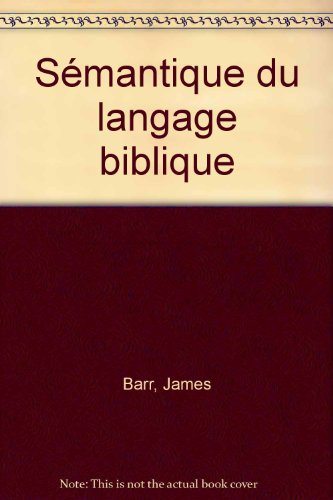 Sémantique du langage biblique