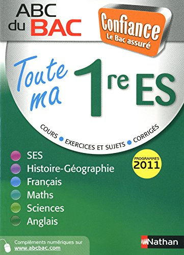 Toute ma 1re ES : programmes 2011