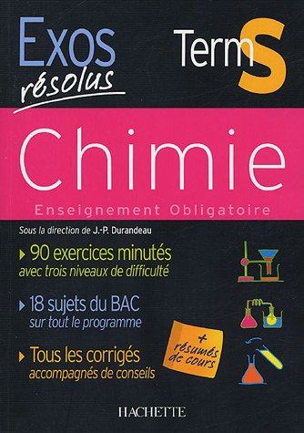 Chimie Terminale S : enseignement obligatoire