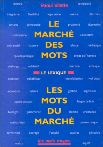 Le marché des mots, les mots du marché : le lexique