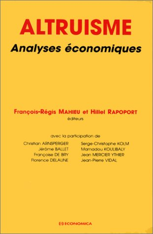 Altruisme, analyses économiques