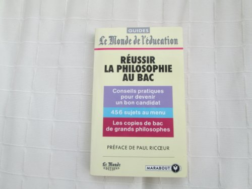 Réussir la philosophie au bac