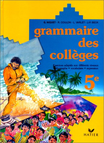 Grammaire des collèges, 5e
