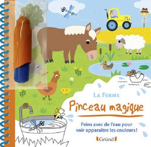 La ferme : peins avec de l'eau pour voir apparaître les couleurs !