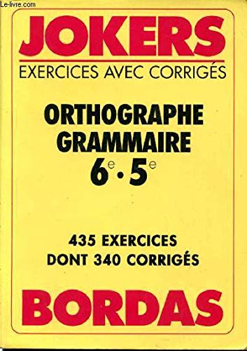 JOKE.652 ORTHO.GR.6/5 NP (Ancienne Edition)