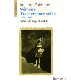 Mémoire d'une enfance volée (1938-1948) : récit