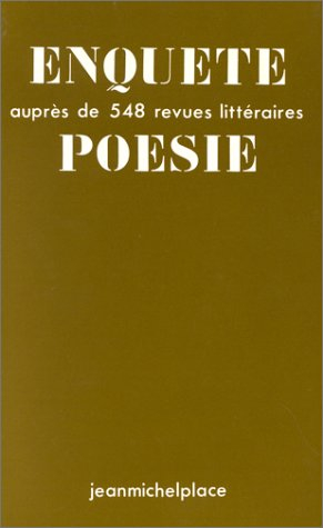 enquête auprès de 548 revues littéraires