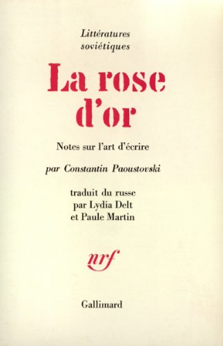 la rose d'or. notes sur l'art décrire
