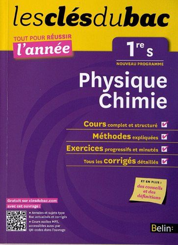 Physique chimie 1re S : nouveau programme