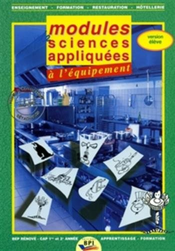 modules de sciences appliquées à l'équipement bep / cap : version élève