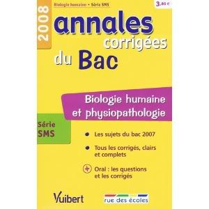 Biologie humaine et physiopathologie, série SMS : bac 2008