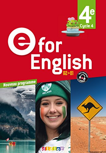 E for English 4e, cycle 4, A2-B1 : nouveau programme