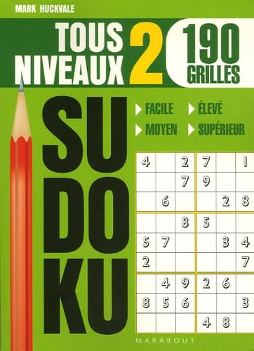 Sudoku : joueurs tous niveaux 2 : 190 grilles