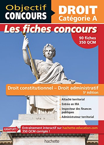 Droit constitutionnel, droit administratif : droit, catégorie A, les fiches concours : 90 fiches, 35