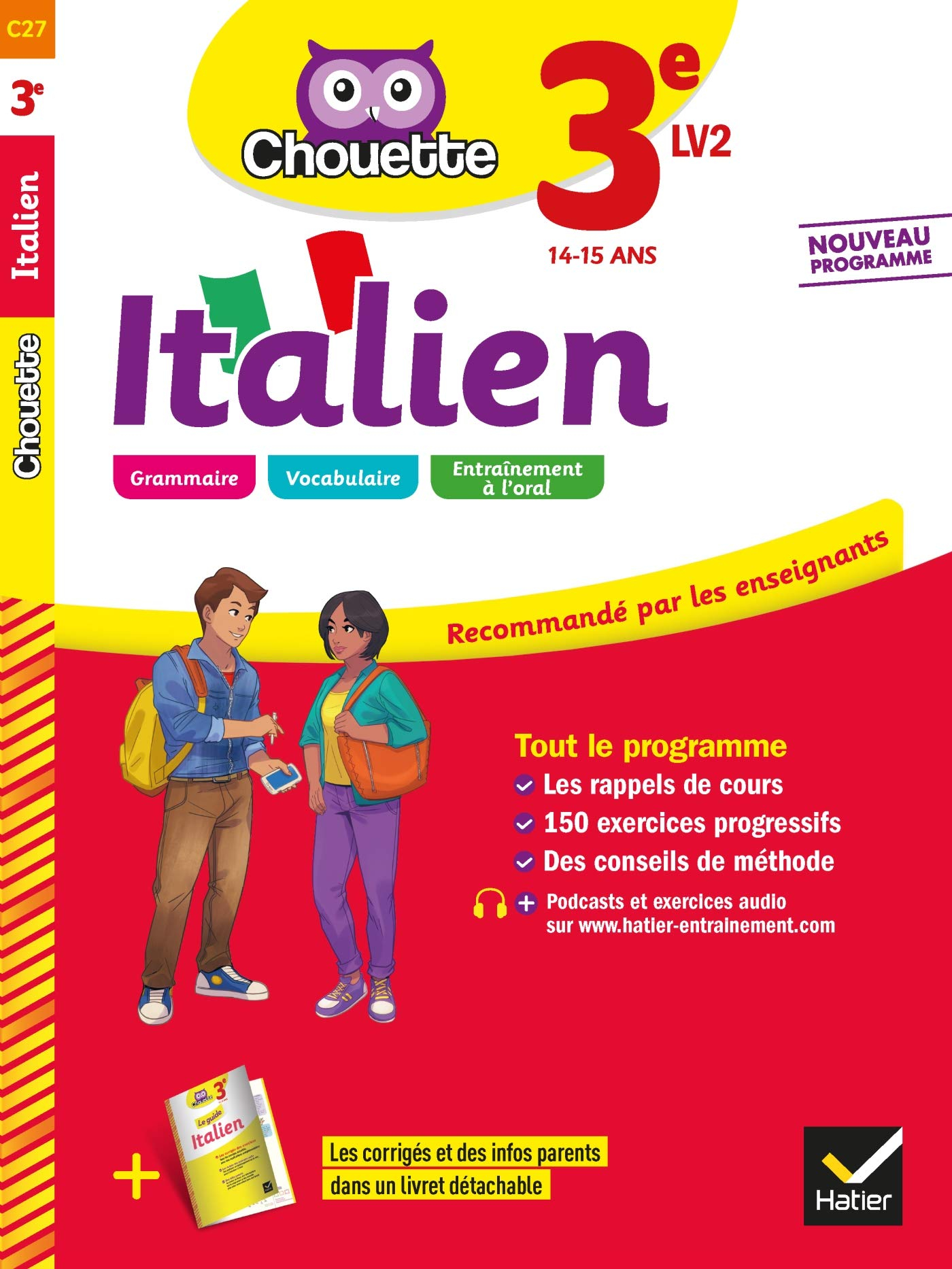 Italien 3e LV2, 14-15 ans : nouveau programme