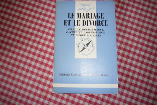 Le Mariage et le divorce