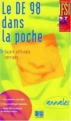 Le DE dans la poche 99 : sujets officiels corrigés