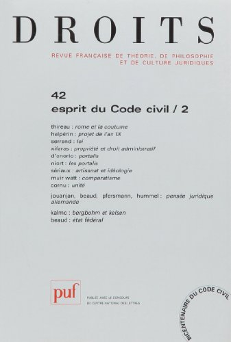 Droits, n° 42. Esprit du code civil : 2e partie