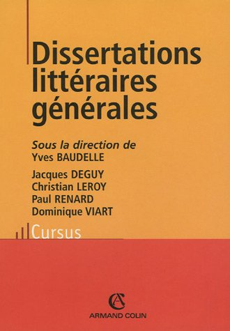Dissertations littéraires générales