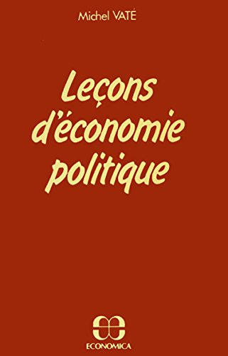 leçons d'économie politique