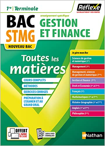 Gestion et finance 1re, terminale, bac STMG, enseignement spécifique : toutes les matières : nouveau