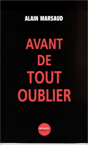 Avant de tout oublier