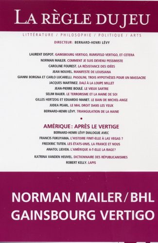 Règle du jeu (La), n° 31. Amérique, après le vertige