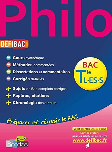 Philo terminale L, ES, S