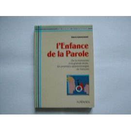 l'enfance de la parole
