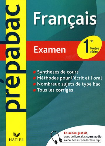 Français 1re toutes séries : examen