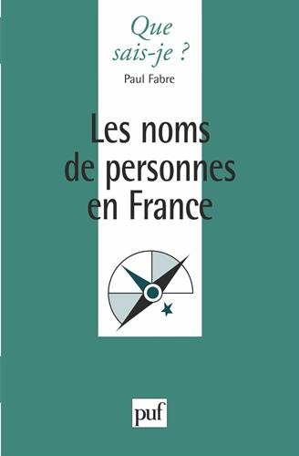Les noms de personnes en France