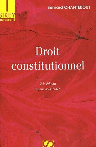 Droit constitutionnel : mise à jour 1er août 2007
