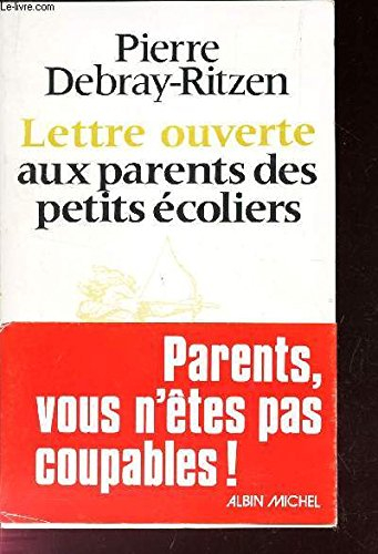 Lettre ouverte aux parents des petits écoliers