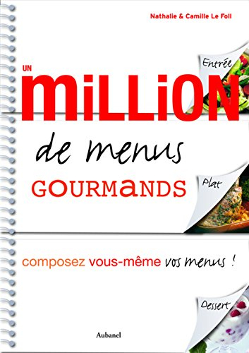 Un million de menus gourmands : composez vous-même vos menus !