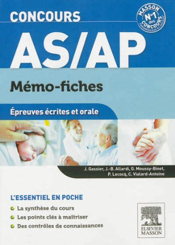 Concours AS-AP : mémo-fiches : épreuves écrites et orale