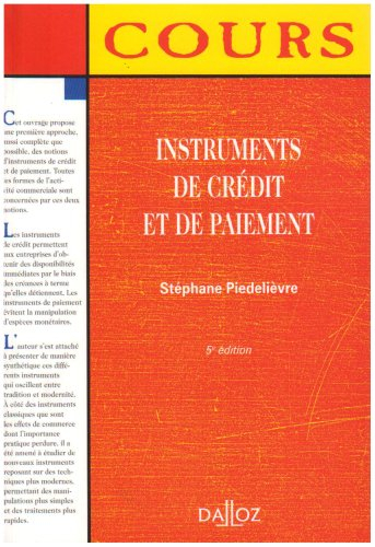Instruments de crédit et de paiement