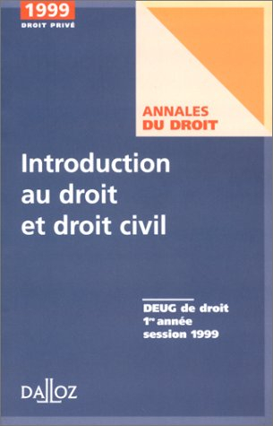 Introduction au droit et droit civil