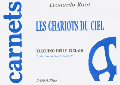 Les chariots du ciel : carnet des Cyclades. I carrio del cielo