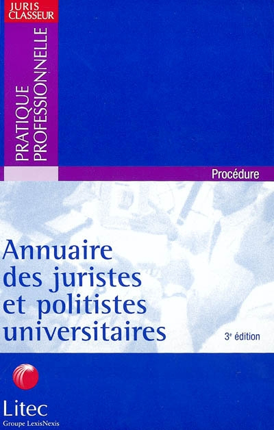 Annuaire des juristes et politistes universitaires