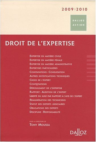 Droit de l'expertise 2008